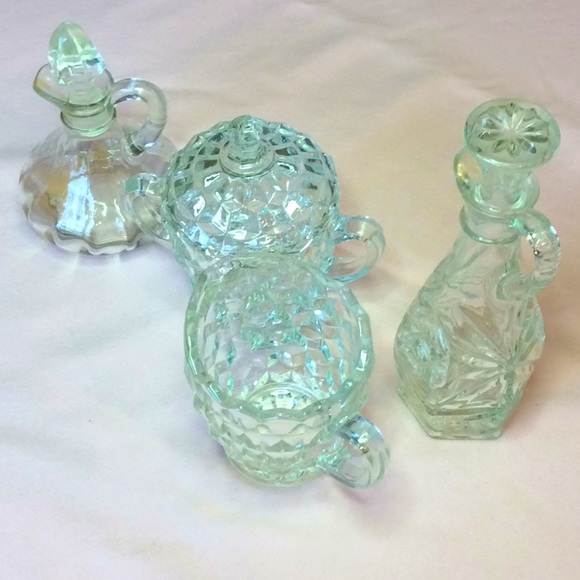 FINAL SALE PRICE Beautiful Sugar/Creamer and Cruet Set - Picture 1 of 8